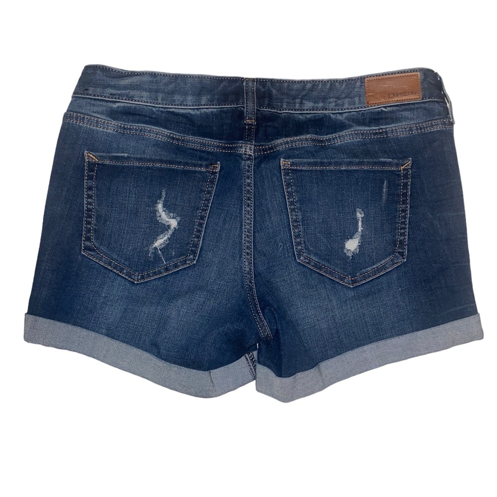 Express | Midi Low-Rise Jean Shorts | Size 8 - Picture 1 of 3